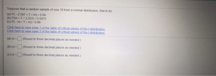 Solved Suppose that a random sample of size 18 from a normal | Chegg.com