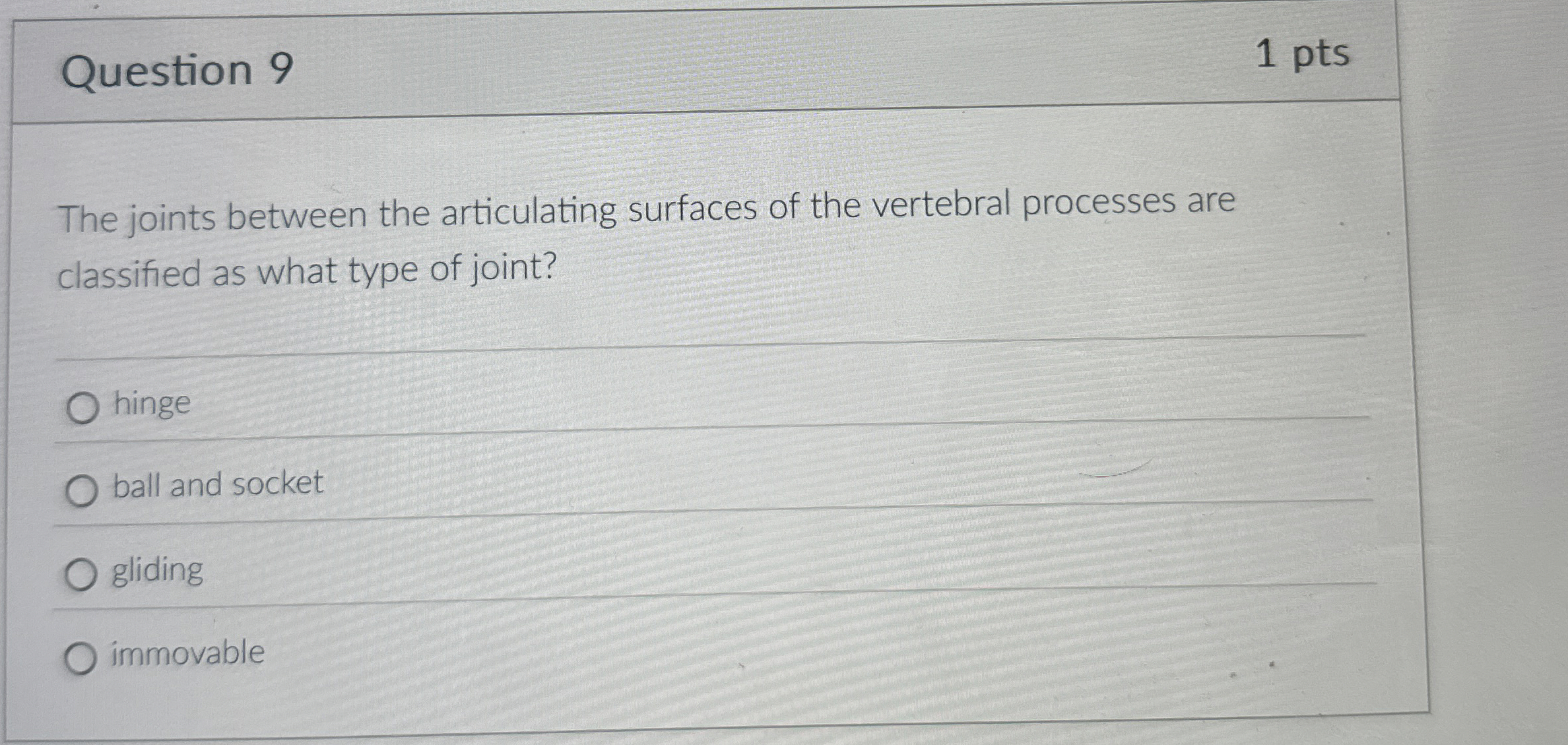 Solved Question 9The joints between the articulating