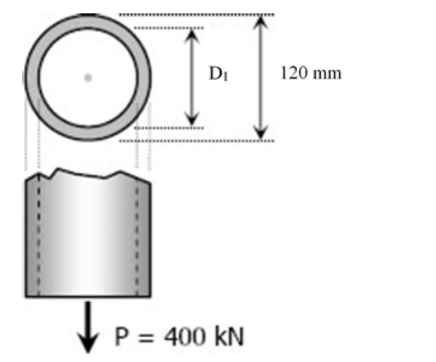 Solved i) A hollow steel tube with an outside diameter of | Chegg.com