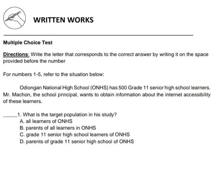 Final Test Answers - Question Type: Multiple Choice Grade Details