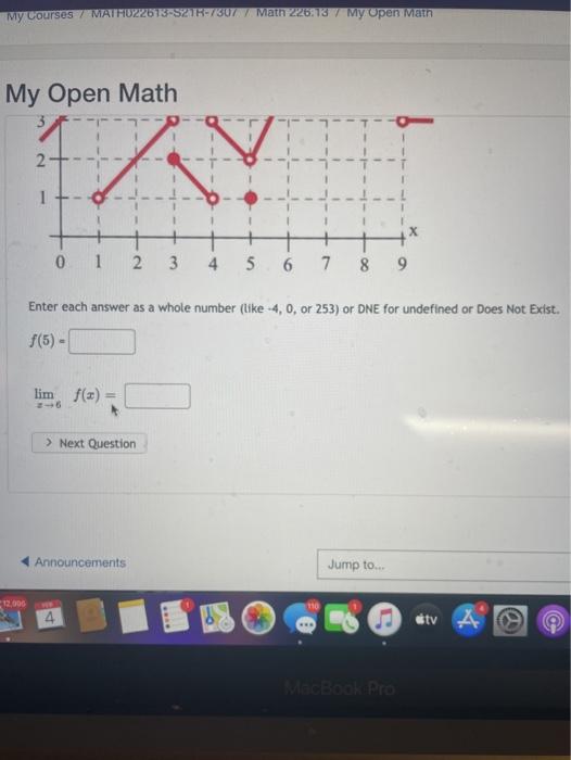 Solved My Open Math Question 2 > 6 y=f(x) 5+-- 4 3 2 2 1 0 1 | Chegg.com