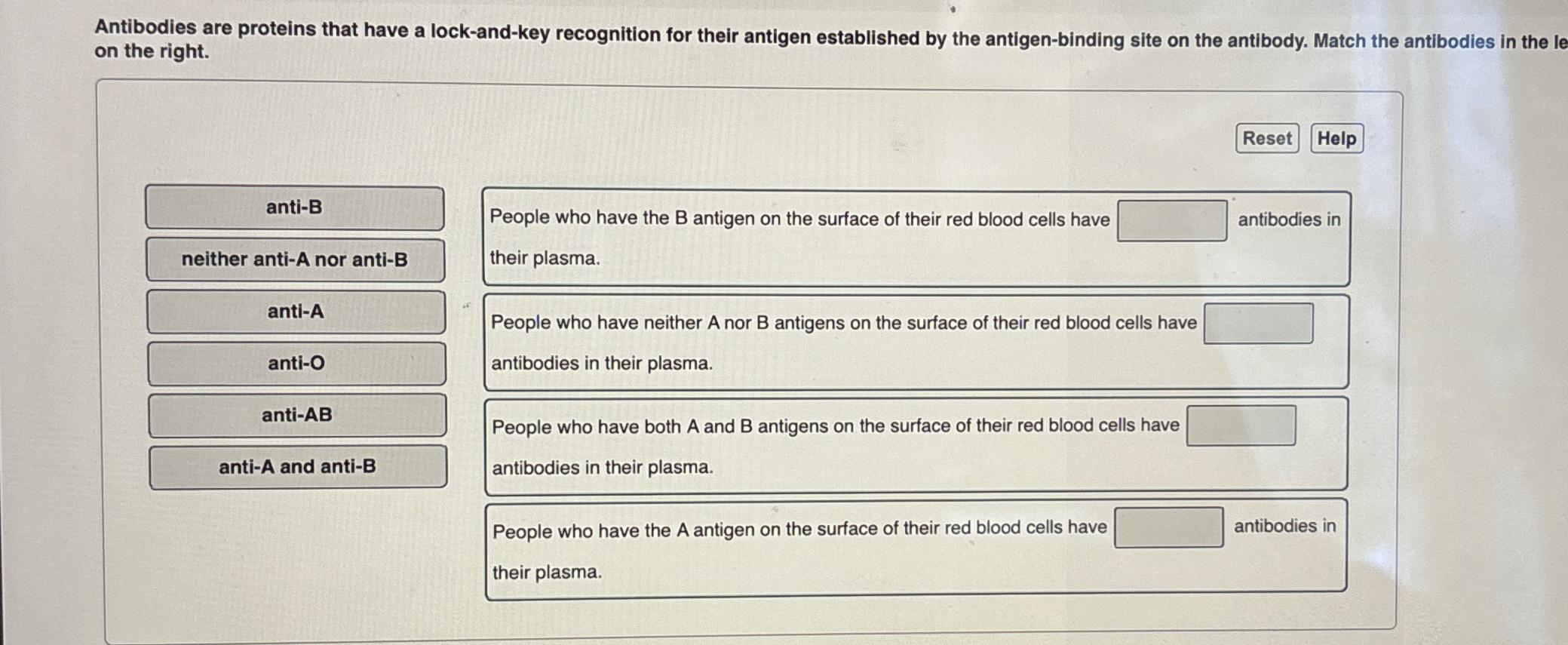 Solved Antibodies are proteins that have a lockandkey