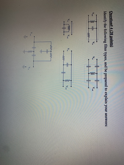 Solved Question# 4 (20 points) Identify the following filter | Chegg.com