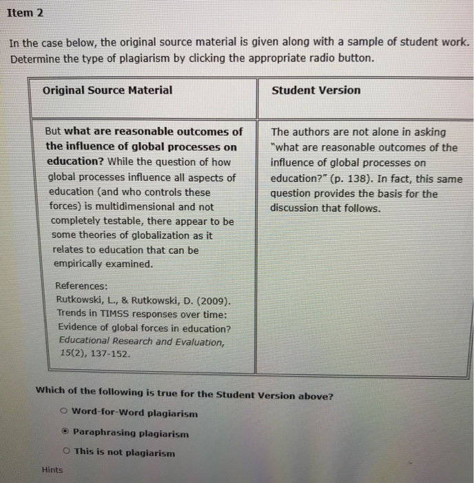 Solved Item 2 In the case below, the original source