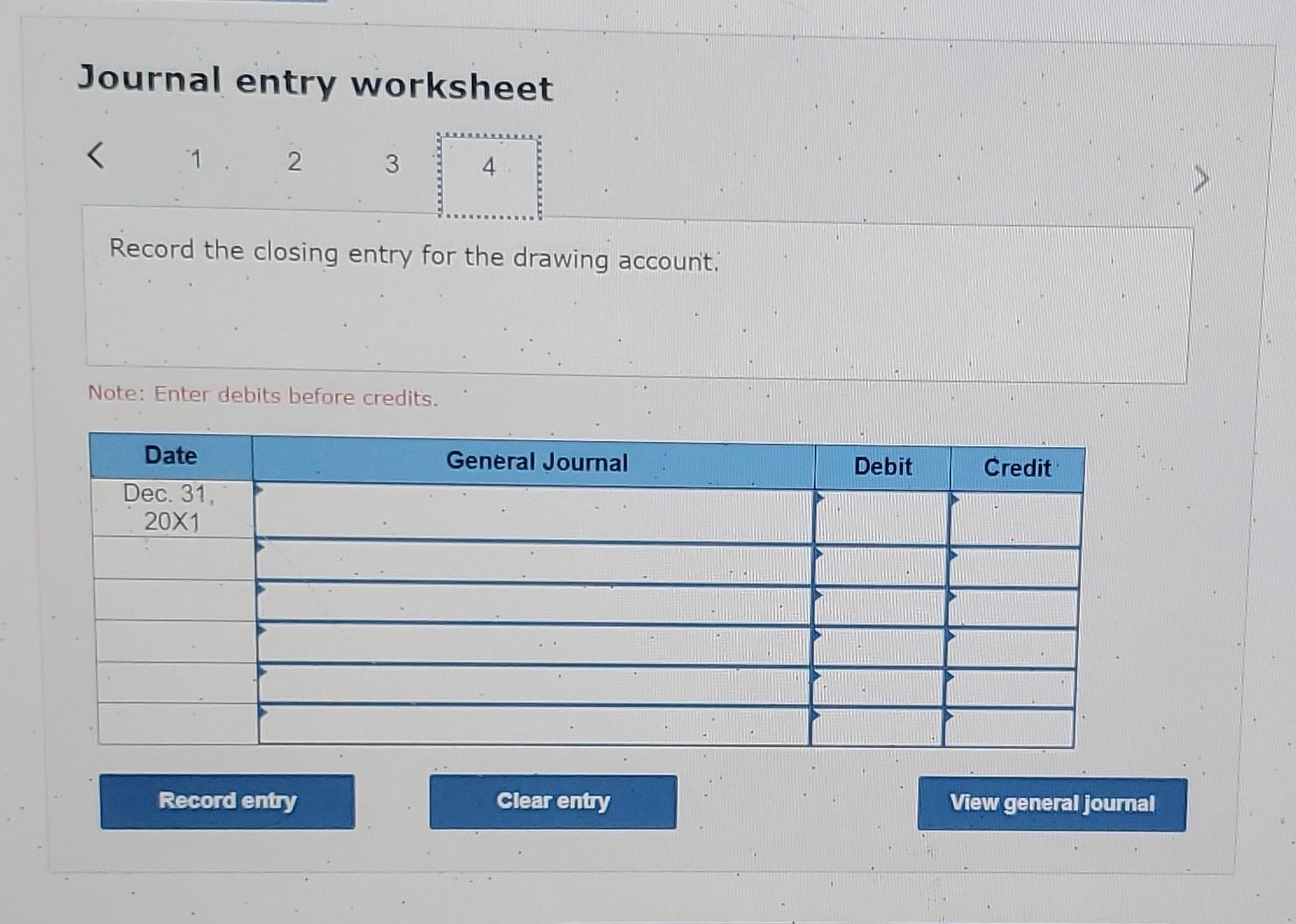 Solved Journal Entry Worksheet Record The Closing Entry For | Chegg.com