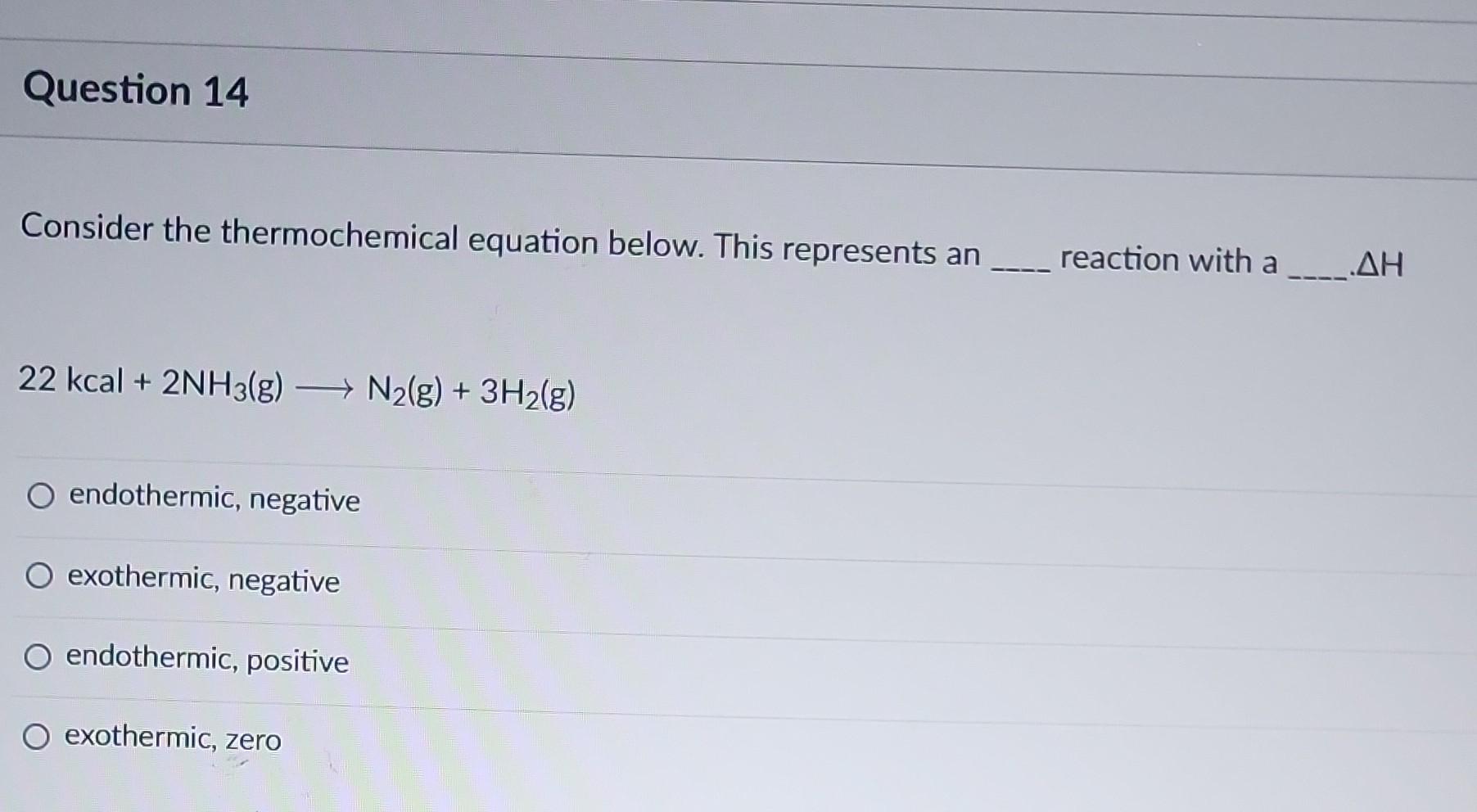 Solved Consider The Thermochemical Equation Below This 5313