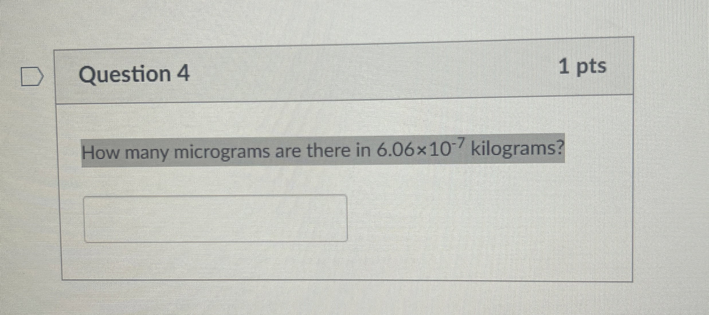 Solved Question 41 ﻿ptsHow many micrograms are there in | Chegg.com