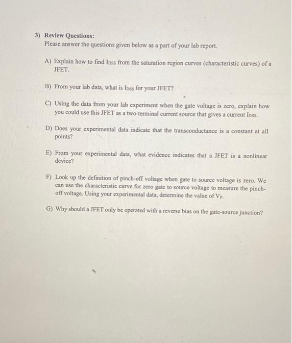 EE203 Lab\7 Junction Gate Field Effect Transistor