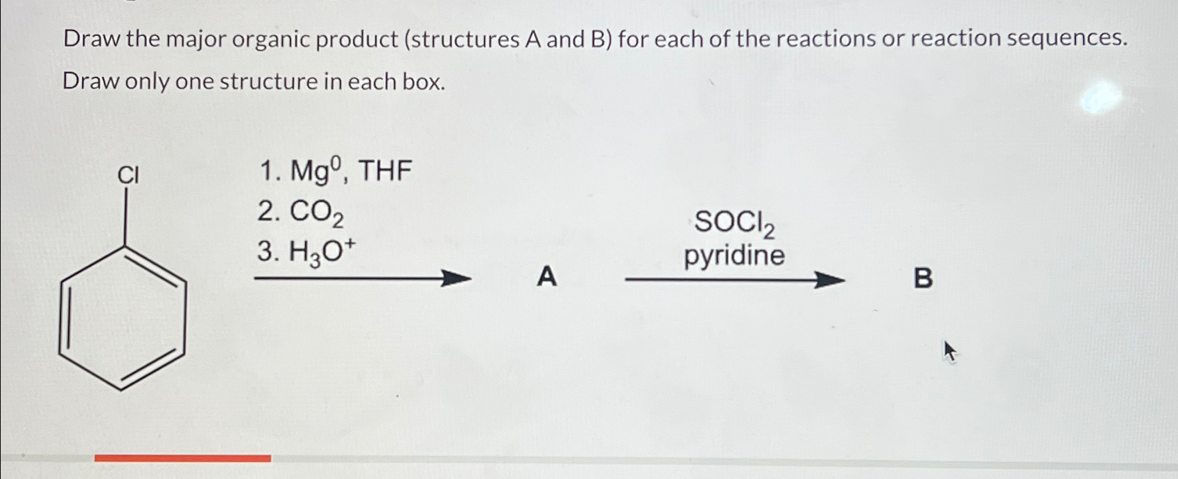 Solved Draw the major organic product (structures A and B ) | Chegg.com