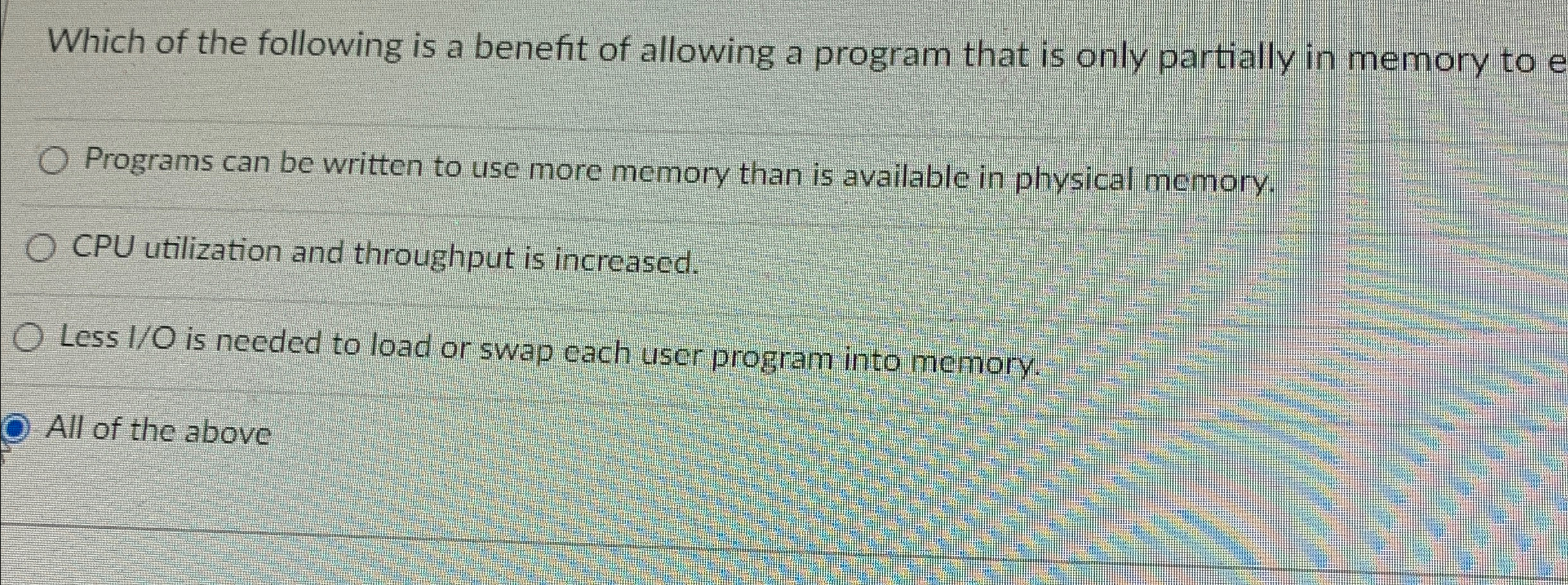 Solved Which of the following is a benefit of allowing a | Chegg.com