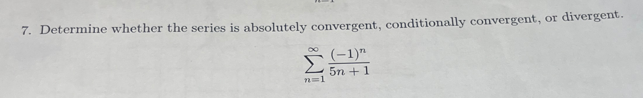 Solved Determine whether the series is absolutely | Chegg.com