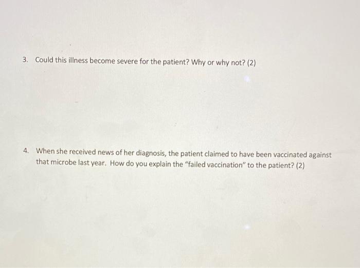 Solved The patient was a 72 year old women who presented to | Chegg.com