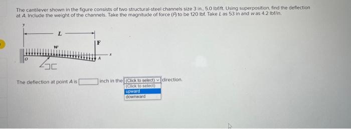 Solved The cantilever shown in the figure consists of two | Chegg.com