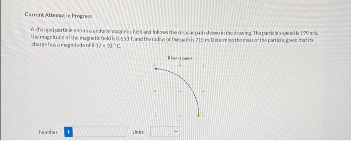 Solved A Charged Particle Enters A Uniform Magnetic Field | Chegg.com