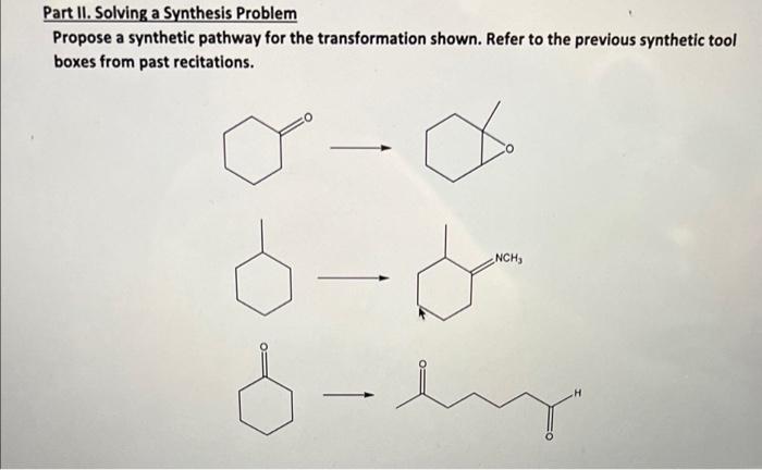 Solved Part II. Solving a Synthesis Problem Propose a | Chegg.com