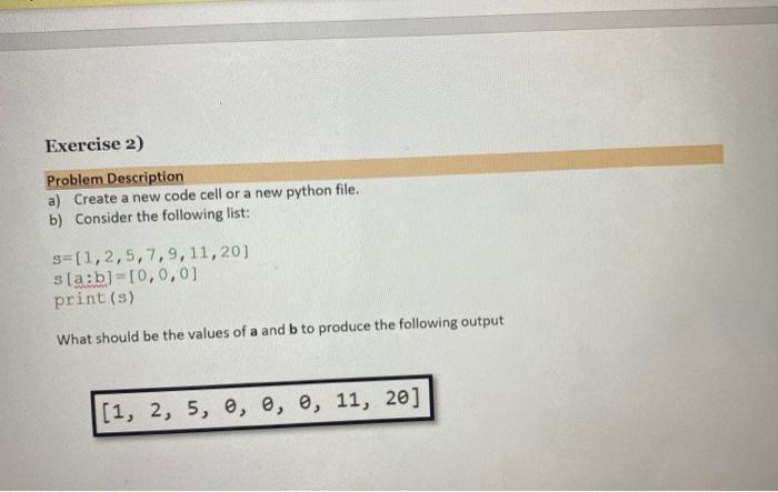Solved Exercise 2) Problem Description a) Create a new code | Chegg.com