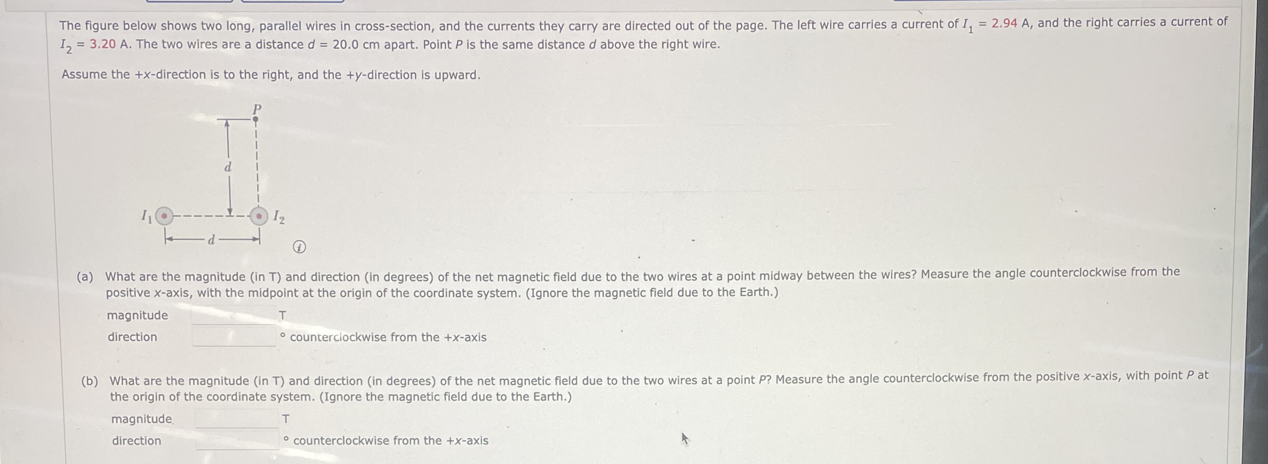 Solved The figure below shows two long, parallel wires in | Chegg.com