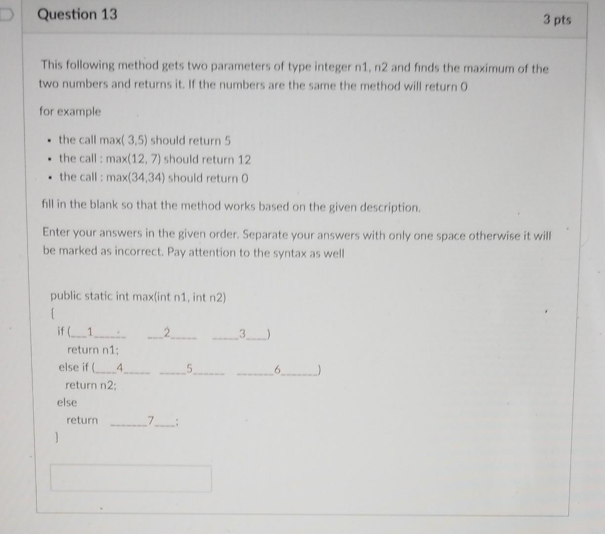 Solved Question 11 1 pts The content of a class constant | Chegg.com