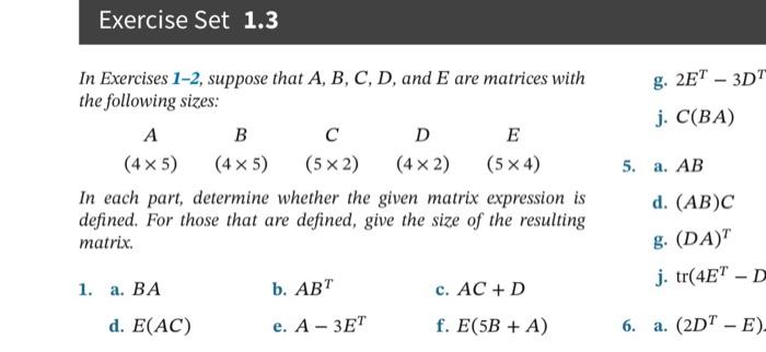 Solved Full steps with correct final answer question 1a-1e | Chegg.com