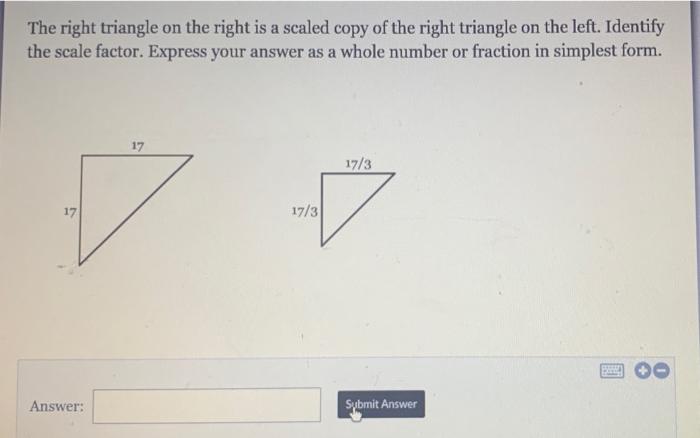 solved-the-right-triangle-on-the-right-is-a-scaled-copy-of-chegg