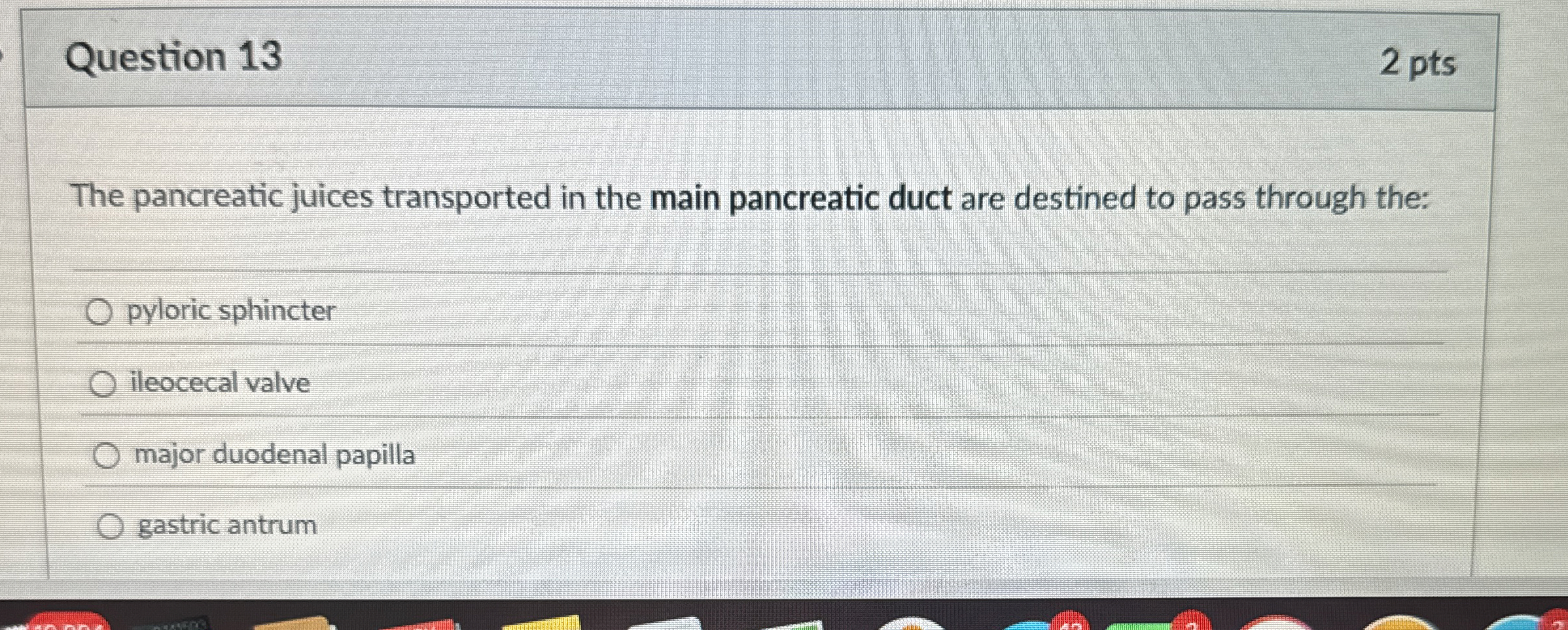 Solved Question Ptsthe Pancreatic Juices Transported In Chegg Com