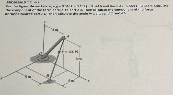 Solved PROBLEM 5 (15 pts) For the figure shown below, UAB = | Chegg.com