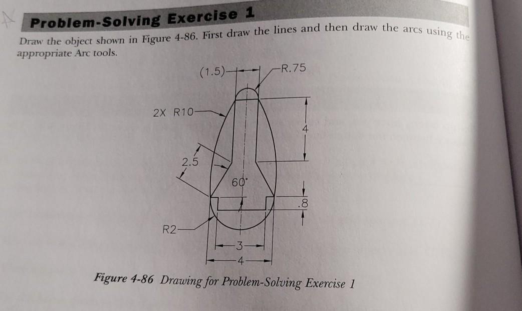 Solved Problem-solving Exercise 1 Draw the object shown in | Chegg.com