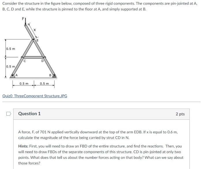 Solved Consider the structure in the figure below, composed | Chegg.com