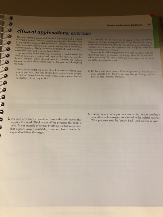 Clinical Applications Exercise The Term Exercise Has Chegg Com