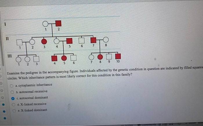 Solved Examine the pedigree in the accompanying figure. | Chegg.com