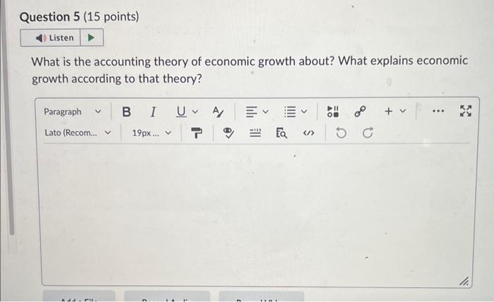 Solved What is the accounting theory of economic growth | Chegg.com