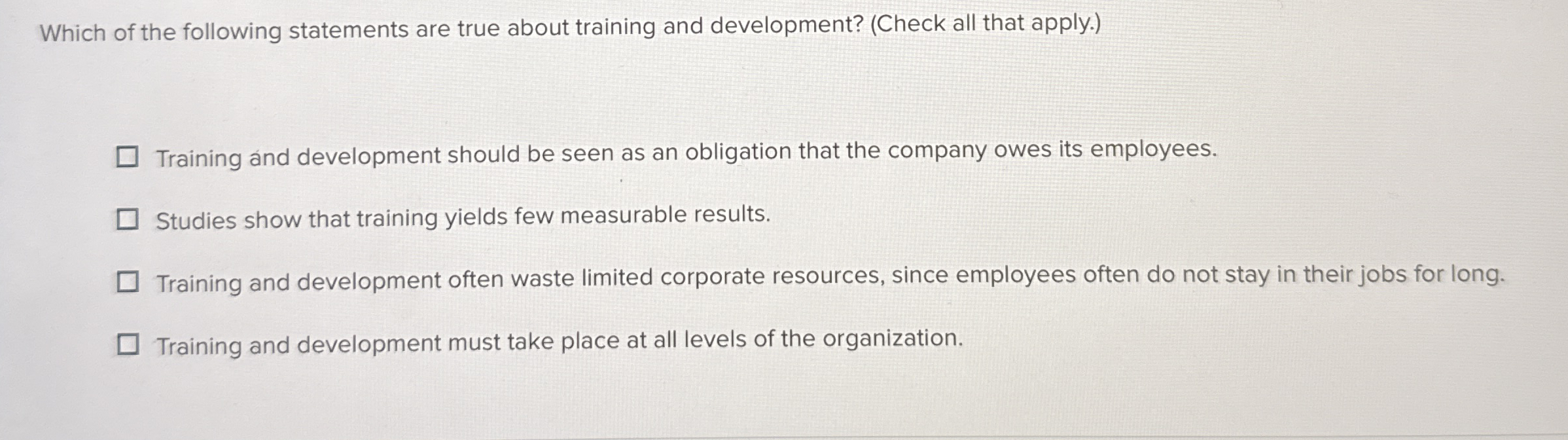 Which of the following statements are true about | Chegg.com