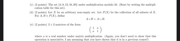 Solved 5. For each of the sets below, prove that the set is | Chegg.com