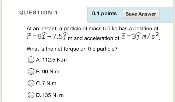 Solved QUESTION 2 0.1 points Save Answer The gravitational | Chegg.com