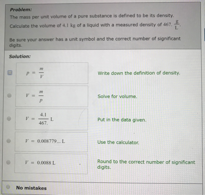 solved-problem-the-mass-per-unit-volume-of-a-pure-substance-chegg