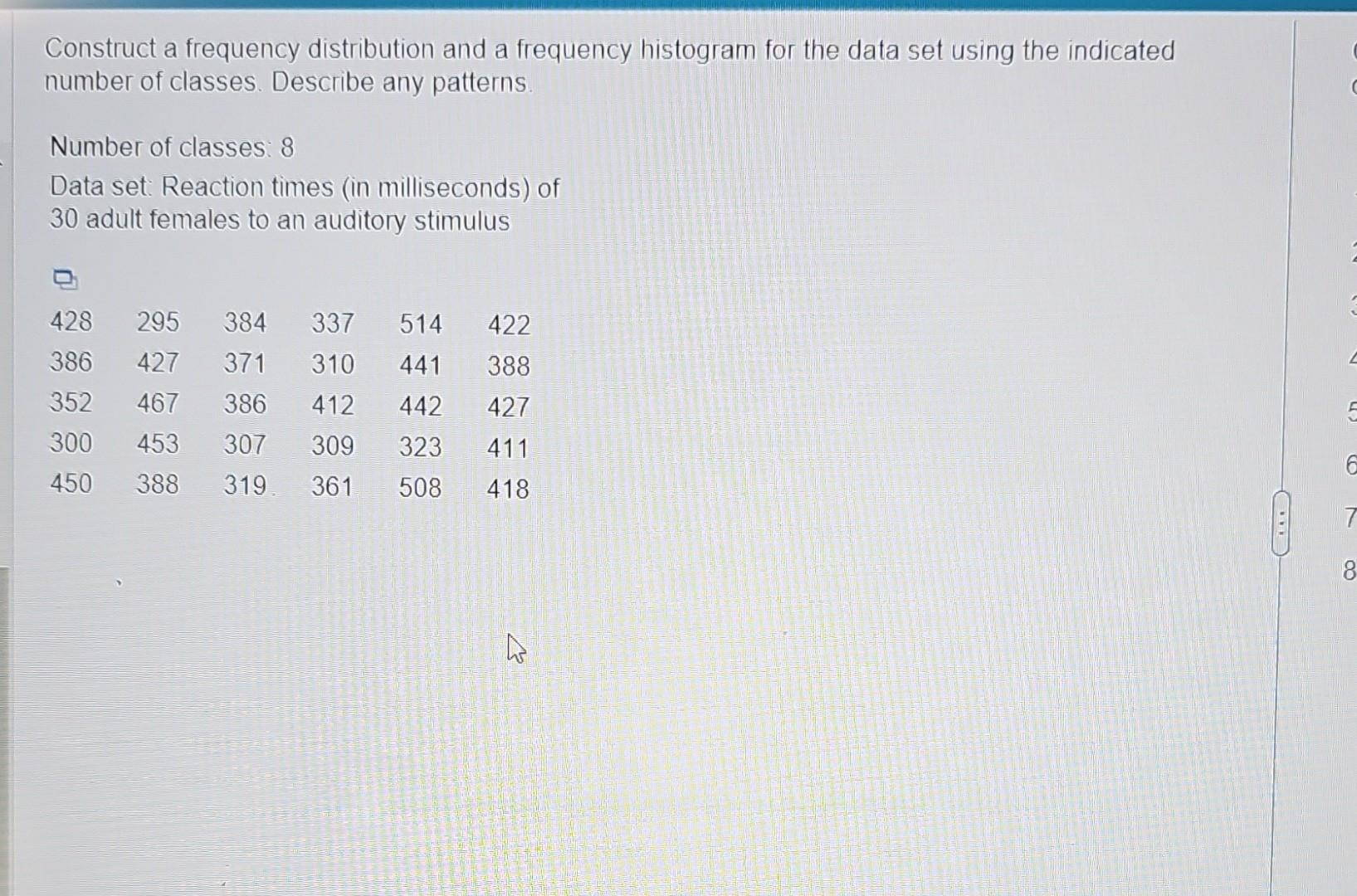 Solved Construct A Frequency Distribution And A Frequency | Chegg.com