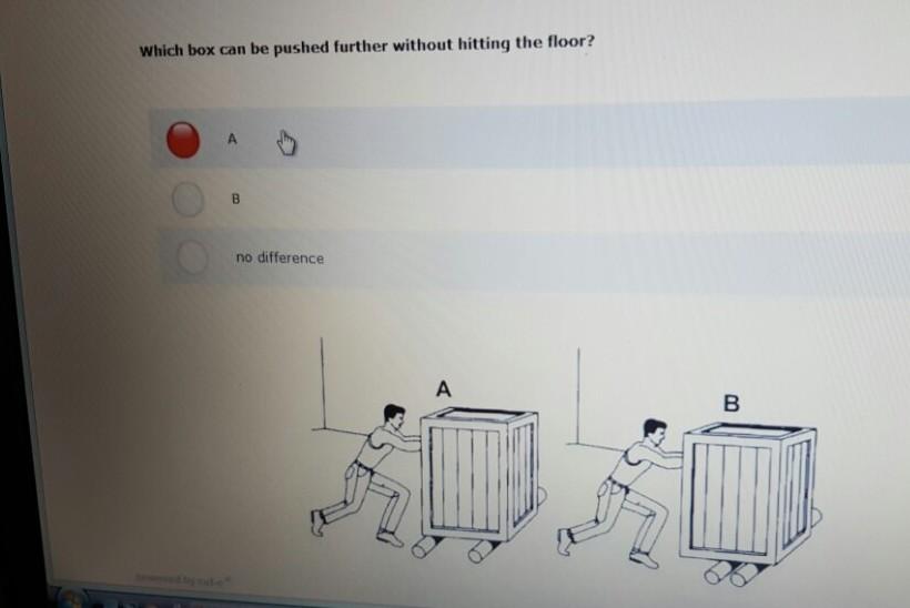 Solved Which Box Can Be Pushed Further Without Hitting The | Chegg.com