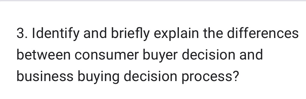 Solved Identify and briefly explain the differences between | Chegg.com
