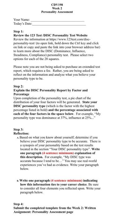 DISC Personality Testing (Know Who You Are!)