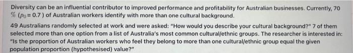 Solved Diversity can be an influential contributor to | Chegg.com