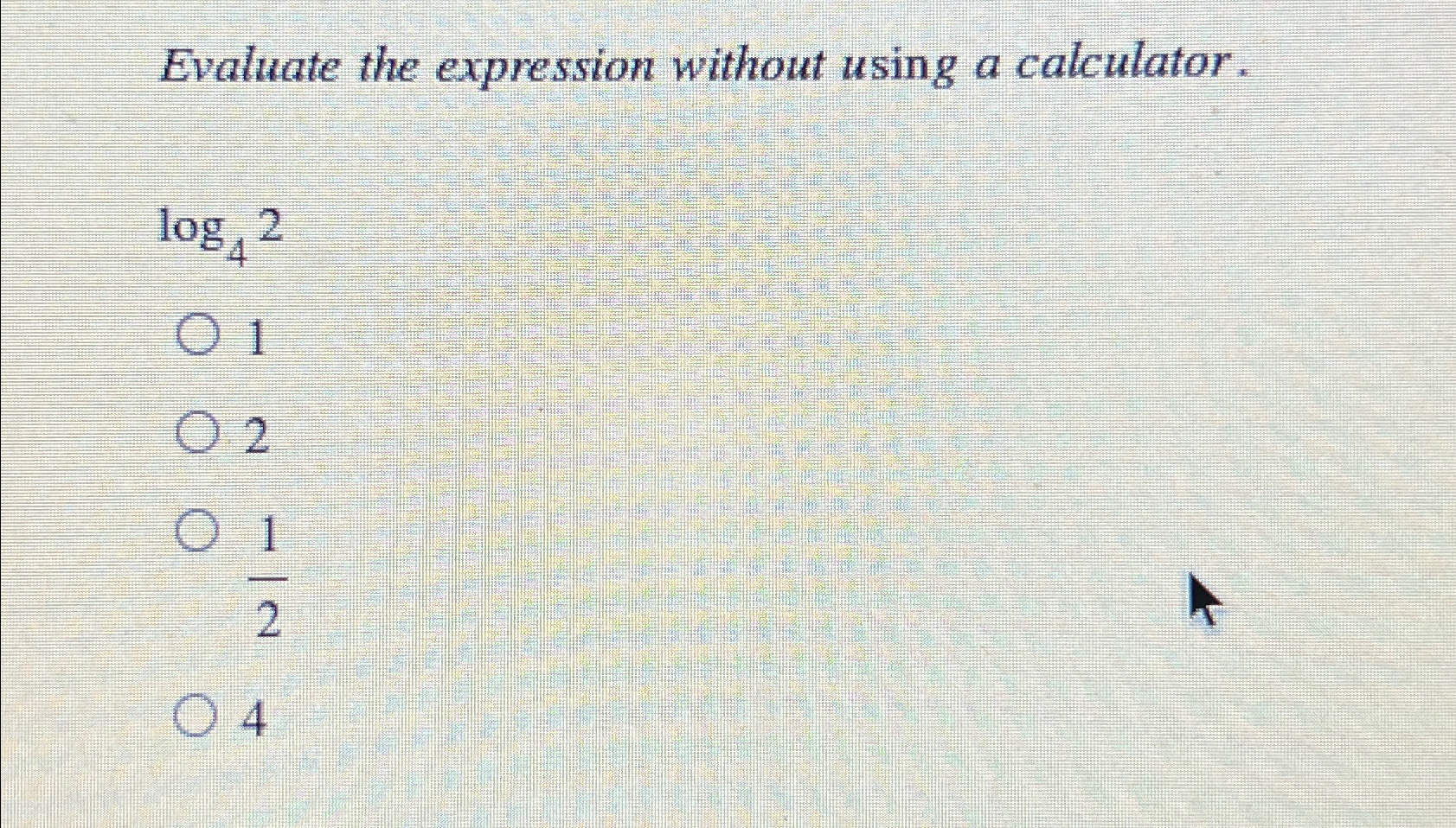 Solved Evaluate the expression without using a | Chegg.com