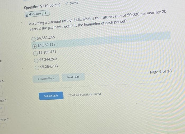 Solved Question 5 (10 points) 4) Listen Saved What is the | Chegg.com