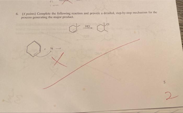 Solved Complete the following reaction and provide a | Chegg.com
