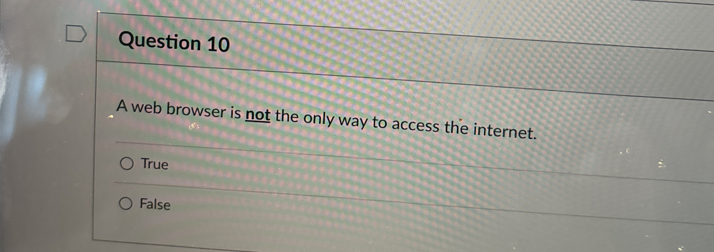 Solved Question 10A web browser is not the only way to | Chegg.com