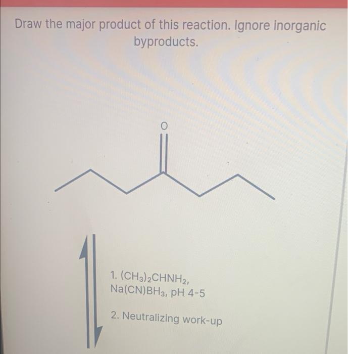 Solved Draw the major product of this reaction. Ignore