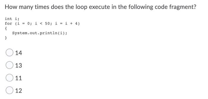 Solved How many times does the following code fragment | Chegg.com