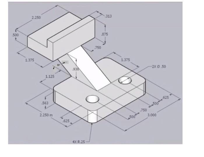 Solved Tasks Draw front, top and right side for each part | Chegg.com