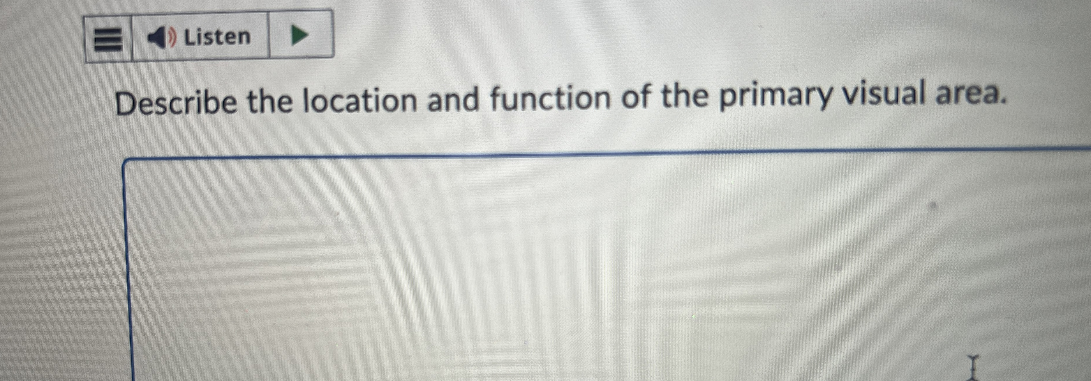 Solved Describe the location and function of the primary | Chegg.com