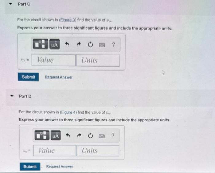 Solved Consider the circuits shown in (Figure 1), (Figure | Chegg.com