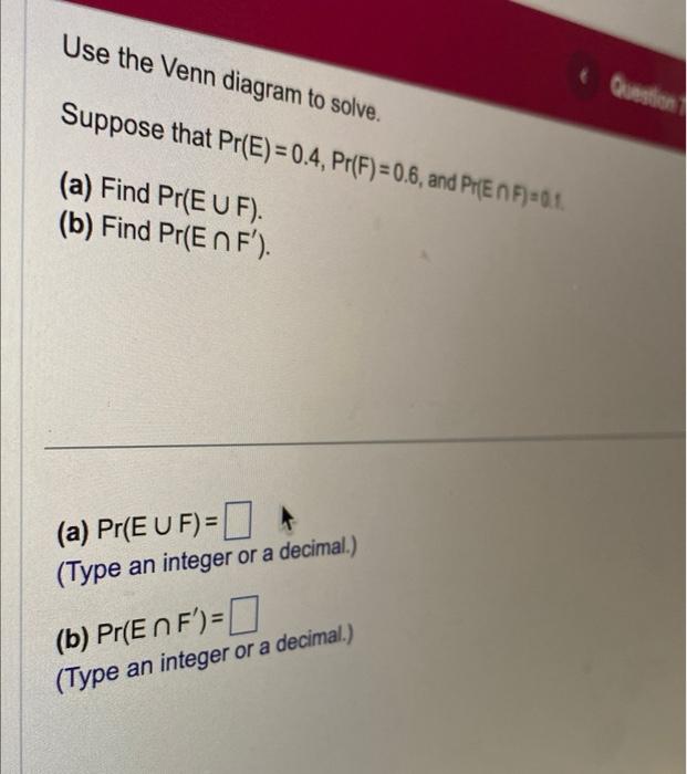 Solved Use The Venn Diagram To Solve. Suppose That | Chegg.com